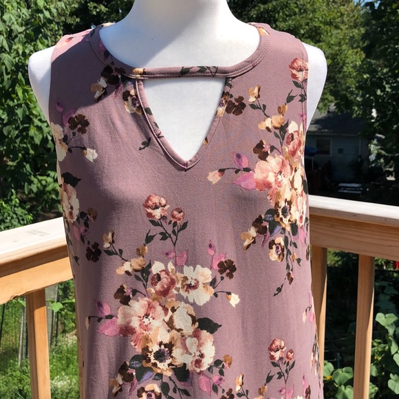 Socialite purple floral dress - Picture 2 of 4